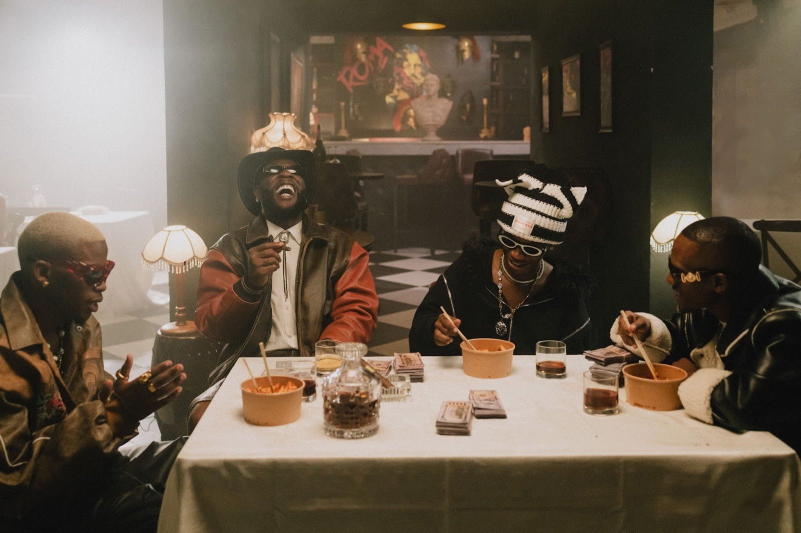 "Tshwala Bam" Remix Hits 100 Million Streams on Digital Platforms TitoM, Burna Boy and Yuppe and S.N.E - PHOTO by @BUCHWITHLENSES