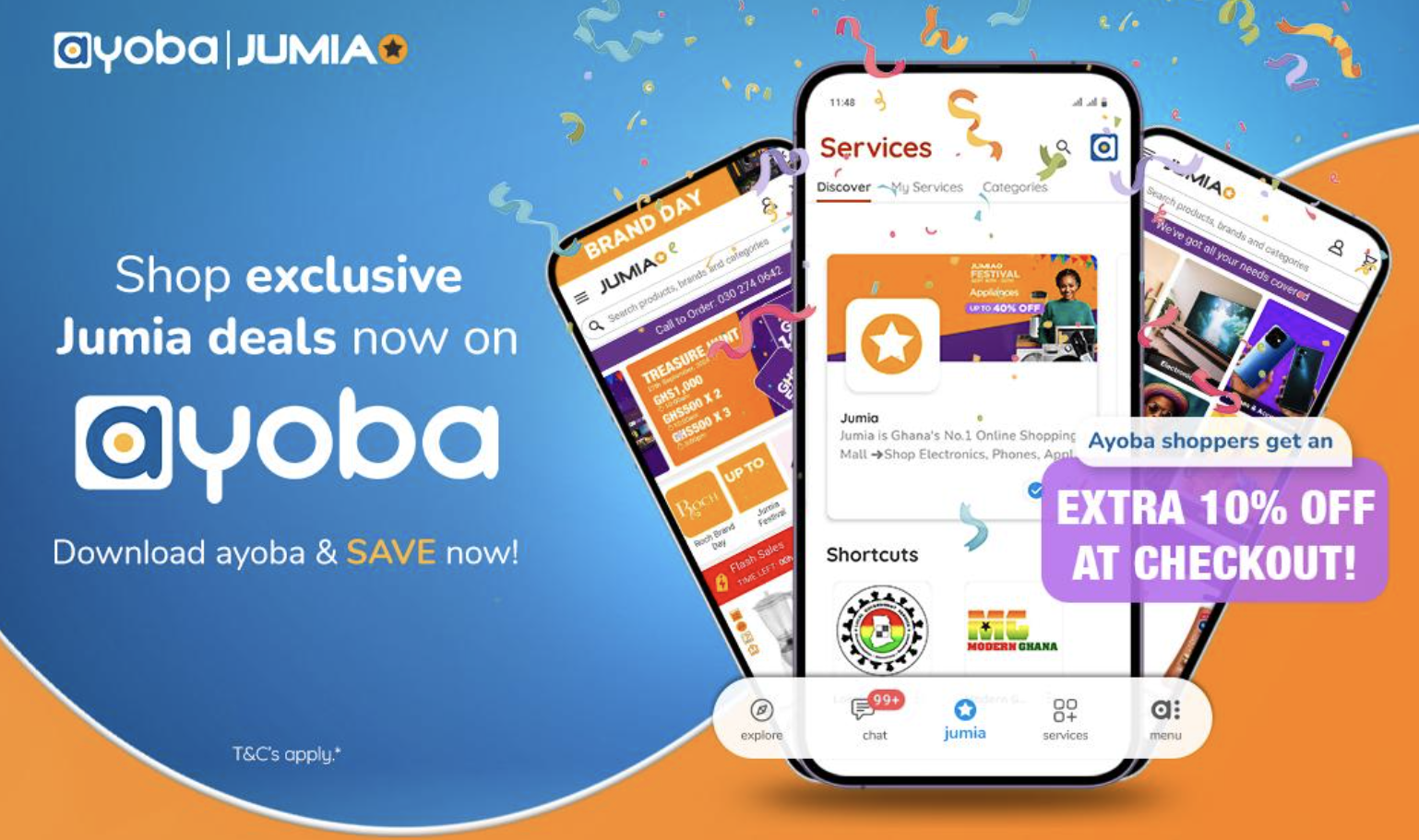 Ayoba partners with Jumia in Ghana to bring exclusive deals to thousands of users Ayoba x Jumia