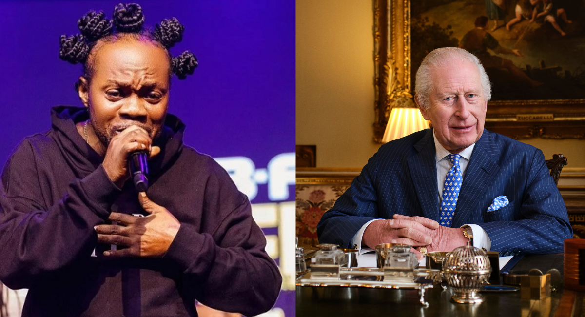[L-R ] Daddy Lumba, King Charles III