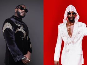 [L-R] Medikal, Black Sherif for 27th TGMA